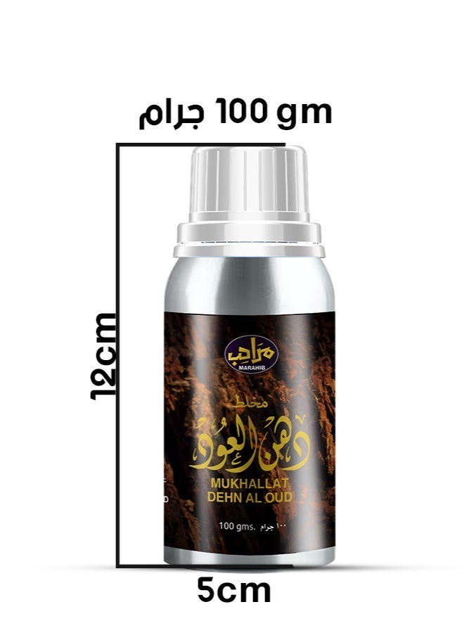 MARAHIB Mukhallat Dehn Aloud perfume Oil 100 grams - Image 3